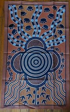 New Vintage Barker Souvenirs Australia Tea Towel Northern Territory 31" X 19"