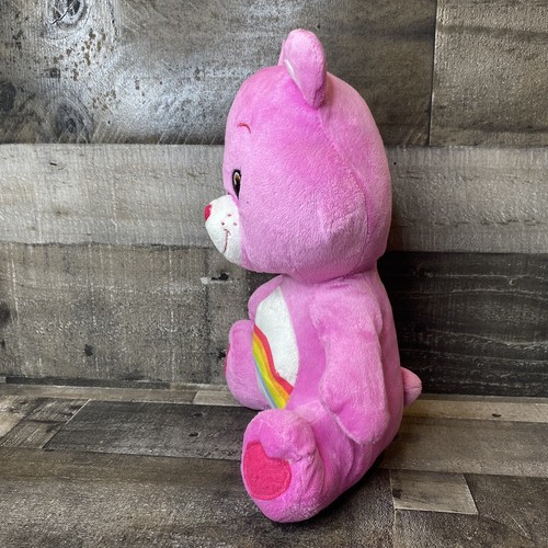 Care Bears Cheer Bear Plush Stuffed Animal Kellytoy 12" Sitting 2016 Pink Toy - Picture 2 of 11