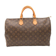 Authentic Louis Vuitton M41522 Speedy 40 Brown Monogram Satchel/Top Handle Bag