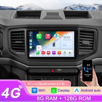 8+128GB For VW Amarok 2017-21 Carplay Stereo Android 14 Car Multimedia Radio GPS