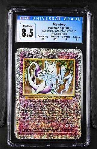 CGC 8.5 MEWTWO LEGENDARY COLLECTION REVERSE HOLO #29 (7002)