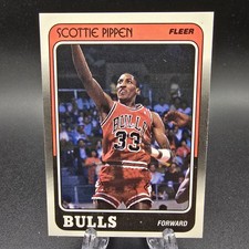 1988 Fleer Basketball Scottie Pippen Rookie Card NM. rookie card picture