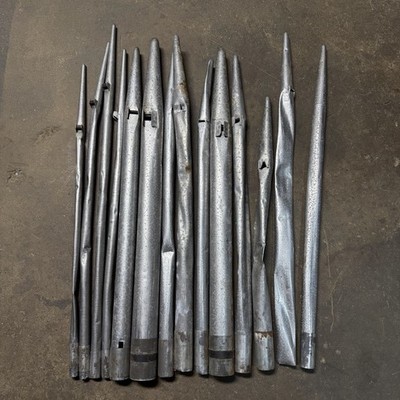 Lot of 14 Vintage Pipe Organ Metal Pipes 28 38 Inches Tin/Lead Organ Pipes *3