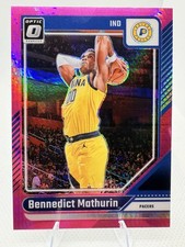 2024-25 Panini Donruss Optic Bennedict Mathurin #163 Pink Hyper Prizm Pacers NBA