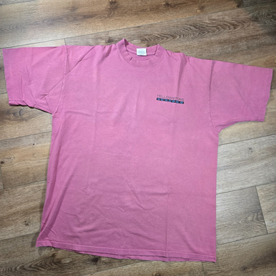 Vintage Yellowstone National Park T Shirt XL Red Aztec Single