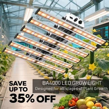 PHLIZON 320w LED Grow Light Full Spectrum Veg Bloom For Plants All Stage IR+UV