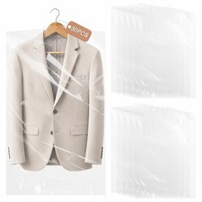 30 Pack Garment Bags for Hanging Clothes Clear Garment Bags 60x90cm, Plastic...