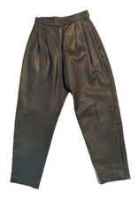 Vintage 100 Genuine Black Leather Pants