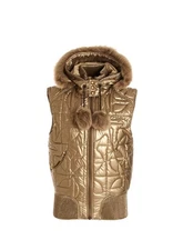 Telfar X Moose Knuckles Puff Hoodie gols Quilted Bomber Hooded vest 