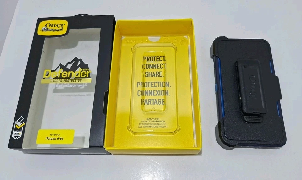 Funda OtterBox Defender Azul Oscuro Dos Tonos para iPhone 6/6s USADA En Caja (F) Foto 4 de 4