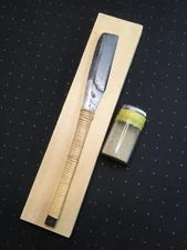 Hyakukmanryou Japanese Razor Kamisori For Barbers 50mm Powder Whetstone Used