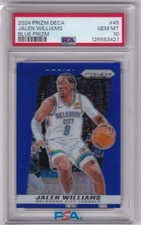 2024-25 Panini Prizm Deca - Jalen Williams #45 Blue Prizm /149