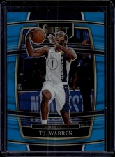 2021-22 Panini Select Light Blue Prizms #6 T.J. Warren Indiana Pacers /299