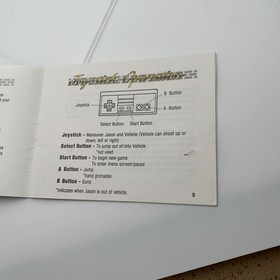 Originale 1988 NINTENDO NES BLASTER MASTER SOLO MANUALE ISTRUZIONI SUNSOFT