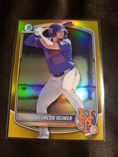 2025 Bowman Draft JACOB REIMER True Gold Refractor /50 #BDC-188 NY METS Prospect