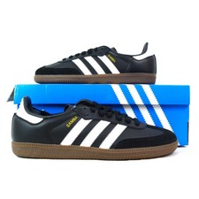 Adidas Samba OG Shoes in Core Black/Cloud White/Gum IG9031 - Women's Size 8.5
