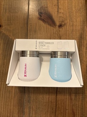 Stanley Go 10 oz Wine Tumblers 2-Pack Winter Crystal/Powder Blue