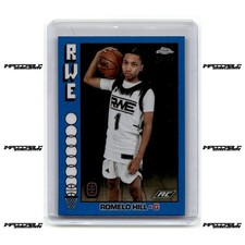 2023-24 Topps Chrome OTE - Throwback Blue #TB-5 Romelo Hill Rookie /99