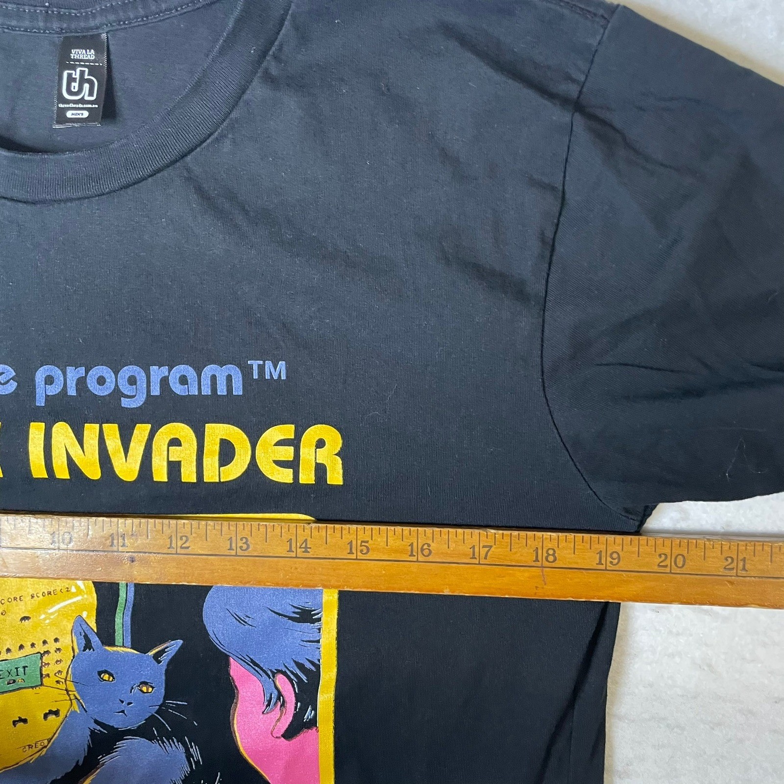 Threadhead Atari Space Invader T Shirt Black Mens… - image 4