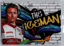 2020 Topps Chrome Formula 1 F1 Kimi Raikkonen Track Tags “The Iceman” #TT-11