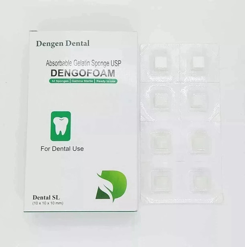 Dengen Dental Sterile Gelatine Hemostatic Sponge Gelfoam Cubes 32pcs - Picture 3 of 4