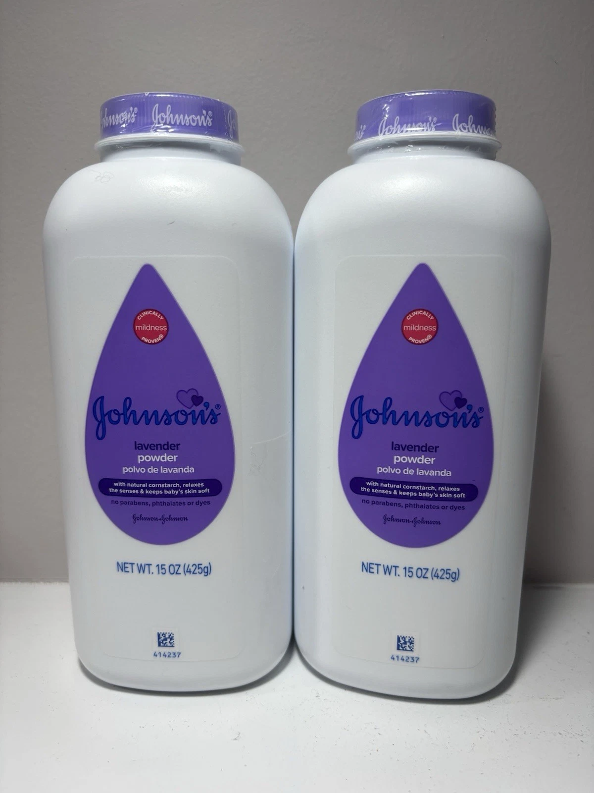 2 Pack Johnson's Baby Powder Lavender Cornstarch Hypoallergenic 15 oz New Sealed
Opens in a new wind
