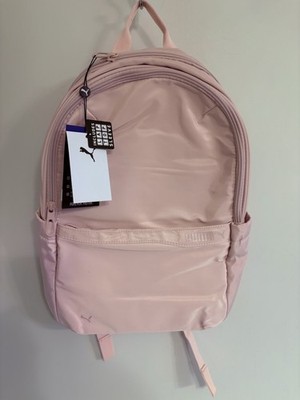 Puma Large Multi Zipper Laptop Sleeve Rose Pink 19  Backpack for School / Travel