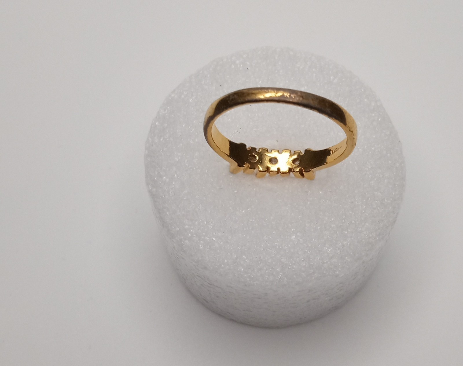 Simulated Diamond, Emerald 3 Ring Bundle. Goldton… - image 7