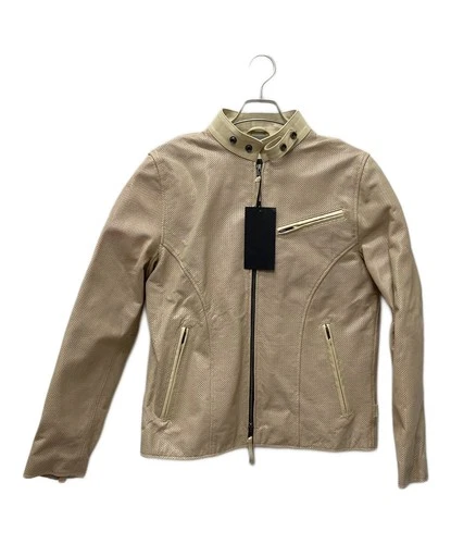 Liugoo Leathers Leather Protector Jacket Men's Size L Beige - product listing photo