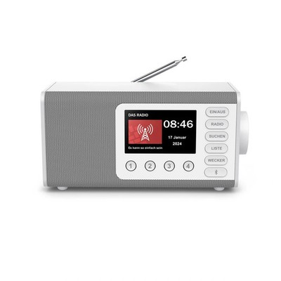 Hama DR1000DE Digitalradio m. großem Display u. Tasten  DAB+ FM Radio mit Wecker