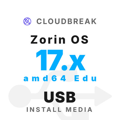 Zorin OS 17.x amd64 Edu Bootable/Live Install USB NEW