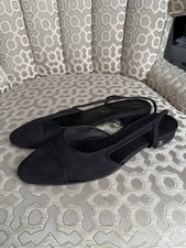 Chanel Slingback Pumps in Black Meshed slingback ballet flats Size 39C / UK 6C