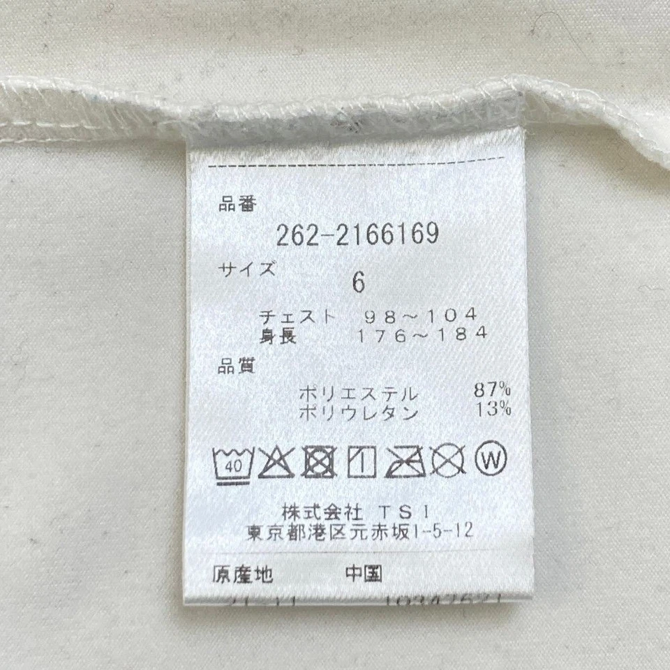 Size: 6 JACK BUNNY High Neck Long Sleeve T-shirt White Golf Wear Men's - Image 4 of 4