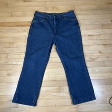 Vintage Wrangler Jeans 34x26 Men  s Cowboy 1970s Western