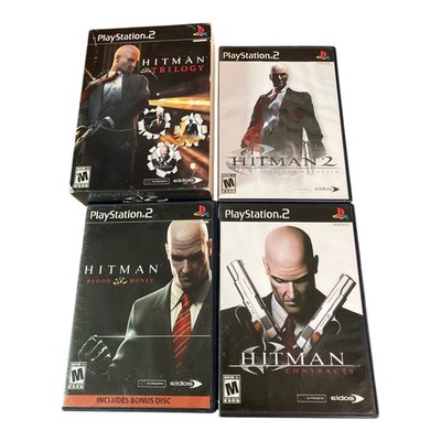 Sony PlayStation 2 PS2 CIB COMPLETE Hitman Trilogy SILENT CONTRACT BLOOD LOT POS