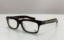 CHROME HEARTS Eyeglasses SPLAT-A DT size 55 Brown Tortoiseshell Frame in Case