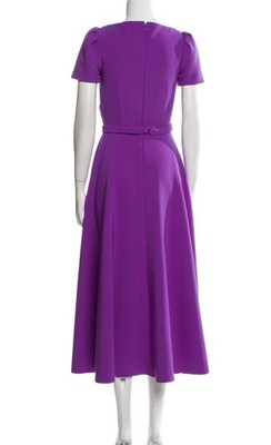 knee length dresses for ladies Cecilia Lilac Midi Dress – Safiyaa London main image 1