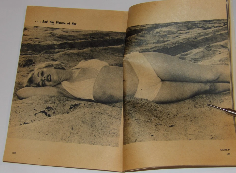 5 VINTAGE 1950s MEN'S MAGAZINES! 2 WITH MARILYN MONROE! EYE/TAB/VUE! B&W PICS! - Image 2 of 4