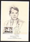 Soviet Russia 1977 space maxi card astronaut G.Shonin 002