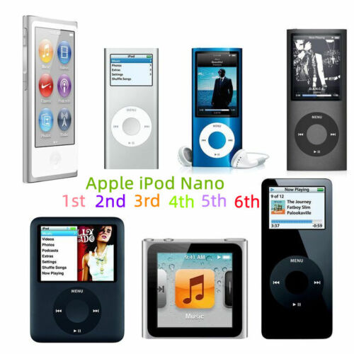 🎧Apple iPod Nano 1st 2nd 3rd 4th 5th 6th 7th Generation 1/2/4/8/16GB-great lot - Picture 1 of 15