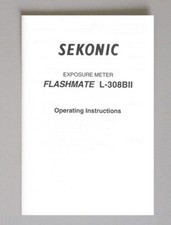 Sekonic Flashmate L-308BII Exposure Meter Instruction Manual English/Japanese