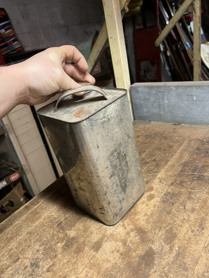 Early Old VT Vermont Fred Amey Maple Sugar Syrup Paper Label Tin Metal