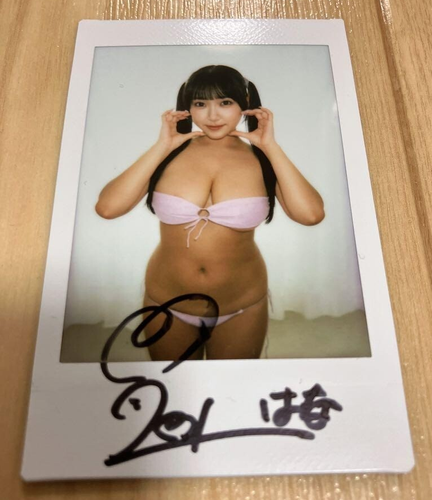 Hana Himesaki Autographed Signed Instax photo Cheki Japanese Female JAV Idol