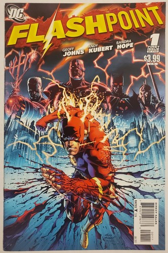 FLASHPOINT #1 4 5 1ST PRINT & 1:25 VARIANT LOT! 1ST FULL APP OF THOMAS WAYNE - Picture 2 of 11