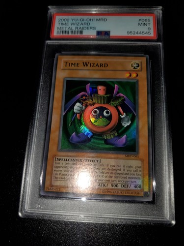 Yugioh 2002 Time Wizard OG Print MRD-065 PSA 9 - Picture 6 of 12