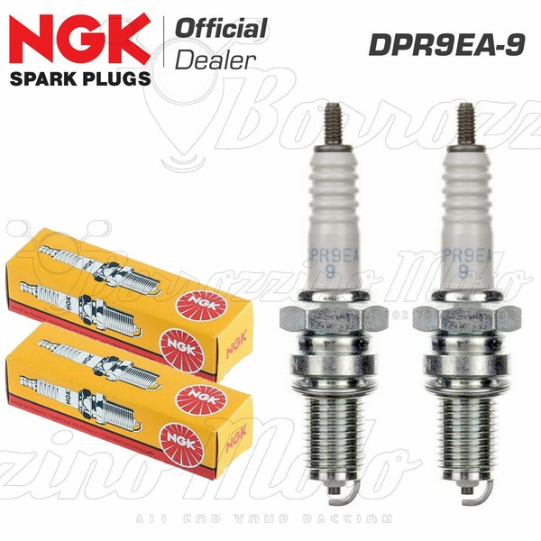 2 Kerzen NGK DPR9EA-9 Kawasaki Z 400 F 400 1984 - 1984-image