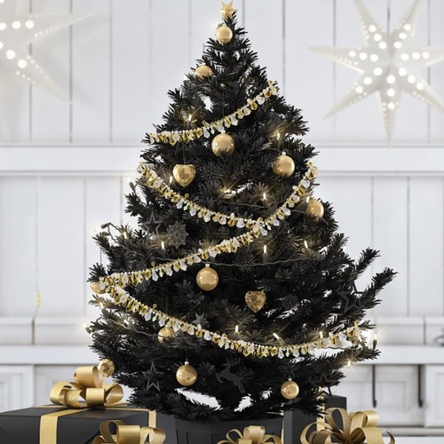16ft Gold Bead Christmas Garland with Iridescent Beads for Tree & Home Decor - Picture 3 of 7