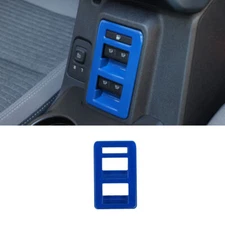 Car Inner Window Switch Cover Trim Frame For Ford Bronco 2021-2024 Bright Blue