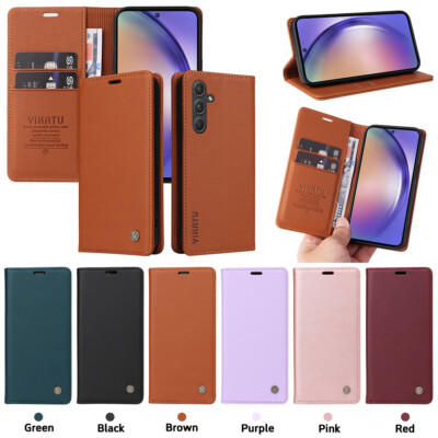 For Samsung Galaxy ''A'' Series Magnetic Leather Flip Stand Card Wallet Case Cover