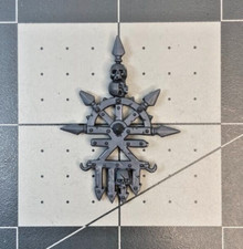 40K Chaos Space Marine KHORNE STANDARD TOP bit plastic GW bitz Banner KK25